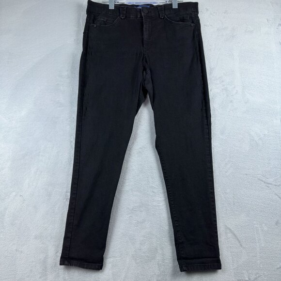 Democracy AB Solution Jeans Size 16 Womens Skinny Leg Mid Rise Black - Picture 1 of 10